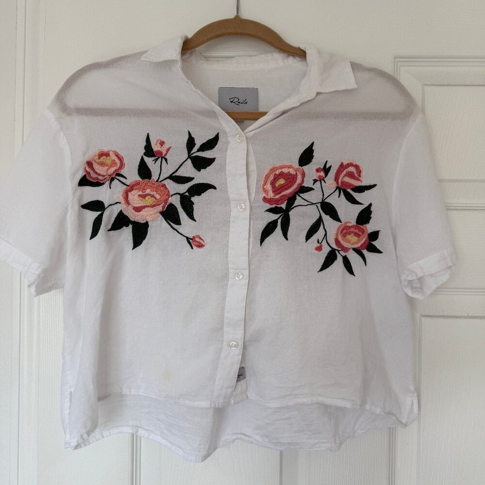 Rails - Linen Shirt - Beautiful Flower Design
